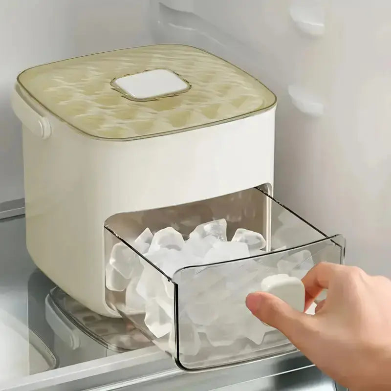 GlacierGrid 48-cube ice tray with press lid