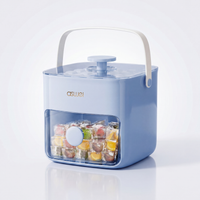 GlacierGrid 48-Cube Press-Lid Ice Tray — Ice Blue studio photo